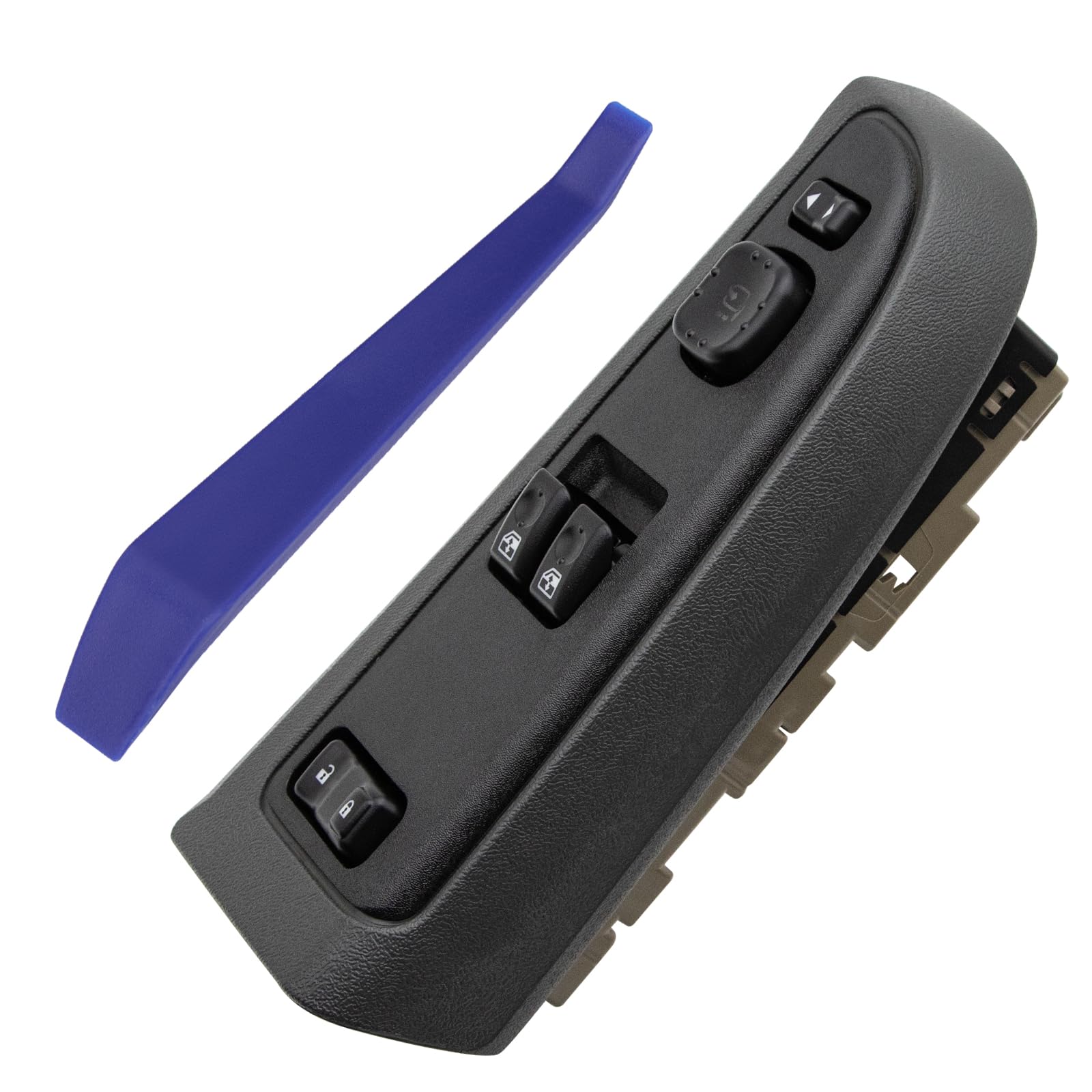 Photo 1 of ?AiYiGu Master Power Window Switch Button Front Left Driver Side & Bezel with Folding Mirror Fit for 2003-2007 Chevrolet Chevy Silverado & GMC Sierra, Replaces 15883322, DWS-248