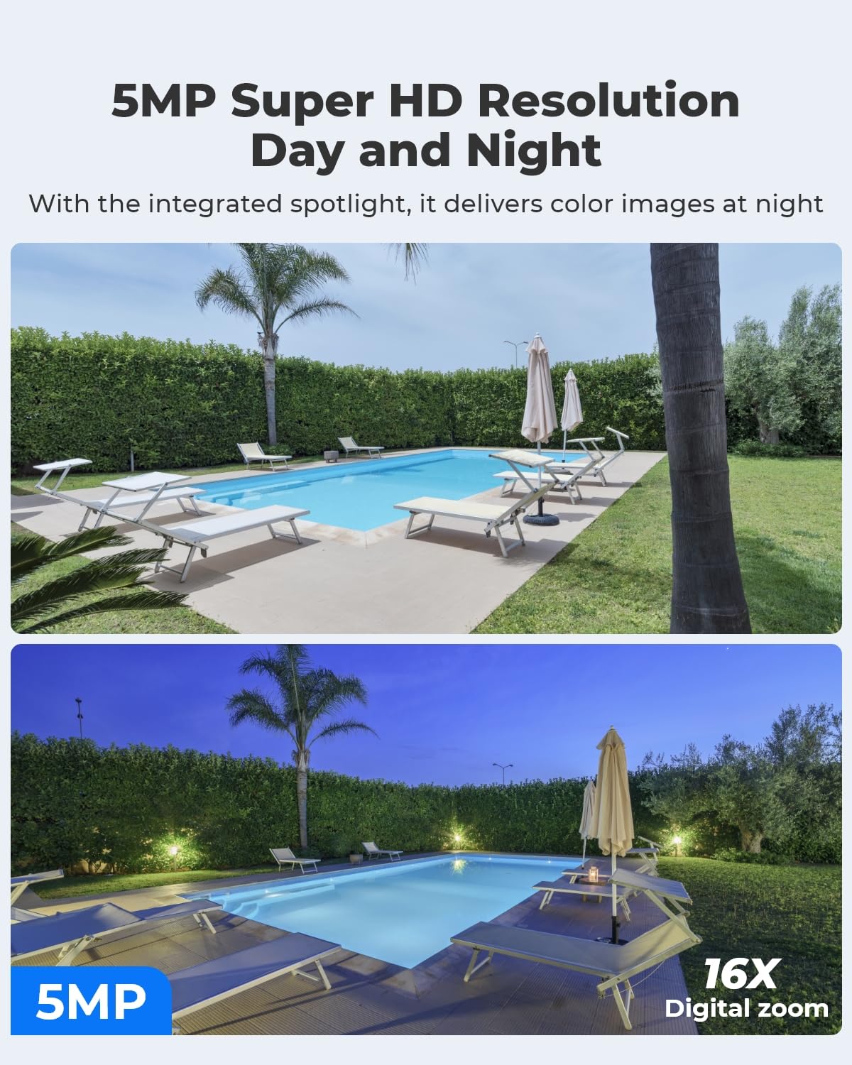 REOLINK 5MP 4G LTE Cellular Security Camera Outdoor, 360° Pan-Tilt, Sim+32GB SD Card Included, Wireless Solar Powered, Color Night Vision, Smart AI Detection, Go PT Plus+Solar Panel, Updated Version