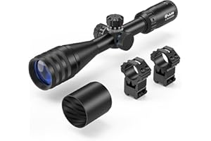 UUQ 4-16X44AO Rifle Scope Fits 11mm Dovetail Mounts, for Hunting with Locking Turret Sunshade,SFP,R/G/B Illumination,Mil-dot 