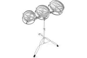 Ashthorpe Roto Tom Drum Set with Stand - 6", 8", 10" Toms with Remo Heads