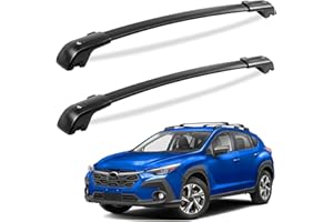 Tuyoung 260lbs Lockable Roof Rack Cross Bars Compatible with Subaru Crosstrek 2024 (Not for Wilderness) with Side Rails, Heavy Duty Aluminum Roof Crossbars Rooftop Luggage Racks Carrier Black