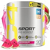 Cellucor C4 Sport Pre Workout Powder Watermelon - NSF Certified for Sport + Preworkout Energy Supplement for Men & Women - 135mg Caffeine + Creatine Monohydrate - 30 Servings