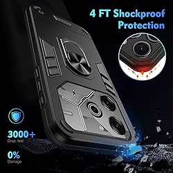 vbsyuwsa Compatible with Tecno Pova 6 Case,Built-in