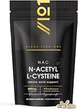 ALPHA01 N-Acetyl L-Cysteine 600mg 90 Vegan Capsules with BioPerine view 1