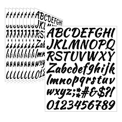 Llewyn 710 Pcs 10 Sheets Letter Stickers,Self