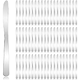 SENONAPO 160 Pcs Stainless Steel Dinner Knives 8.3 Inches Butter Knife, long-lasting Silverware Spreader Knives for Steak, Table, Kitchen, Home, and Restaurant (Silver)