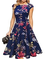DRESSTELLS Cocktail Floral Dresses for Women