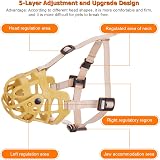 Ownpets Adjustable Dog Muzzle with Movable Cover Beige Large to Small Breeds view 3