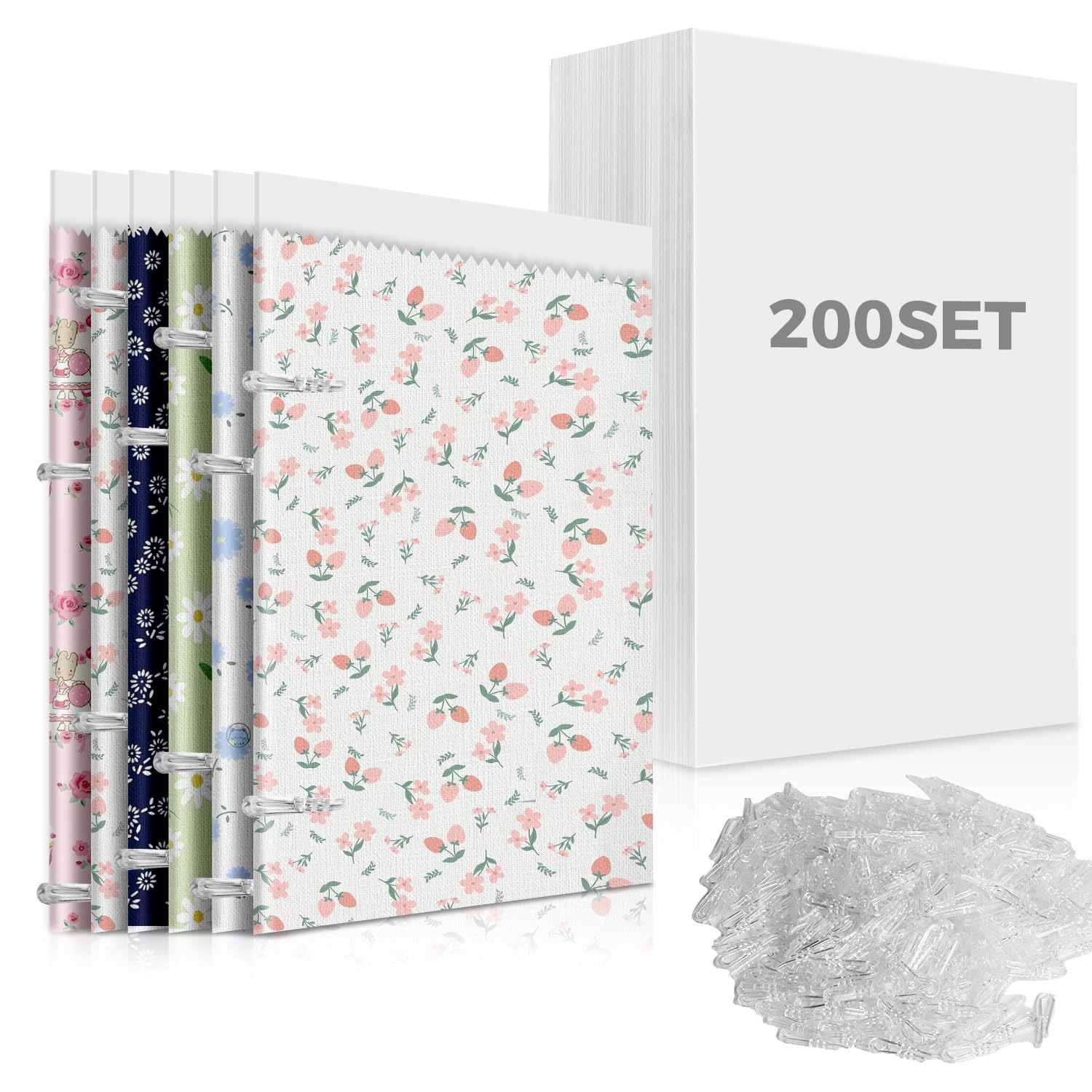 Photo 1 of Set of 200 Fabric Organizer Boards Measuring 7.5 X 10.5 Inches,Neat and Easy Comic Book Boards for Fabric Storage,Magazines and Books,This Includes 400 Plastic Alligator Clips for Secure Fastening