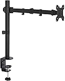 VIVO Single LCD Monitor Desk Mount Stand Fully Adjustable/Tilt/Articulating for 1 Screen up to 27" (STAND-V001)