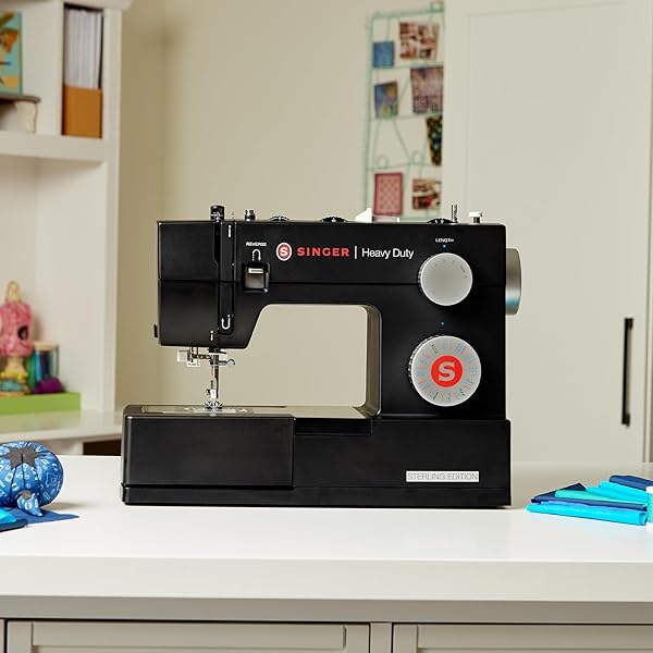 SINGER® STERLING EDITION HEAVY DUTY 4432 SEWING MACHINE WITH ACCESSORY KIT | STRONG MOTOR WITH ENHANCED PIERCING POWER, 110 STITCH APPLICATIONS, FULL METAL FRAME & 1-STEP BUTTONHOLE