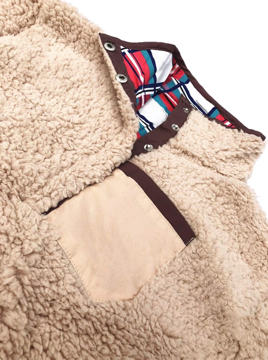 reversible sherpa pullover