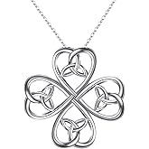 EVER FAITH 925 Sterling Silver Infinity Love Celtic Knot Pendant Necklace Birthday/Mothers Day/Valentines/Christmas Jewelry Gift for Friend Sister Mother