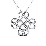 EVER FAITH 925 Sterling Silver Classic Love Celtic