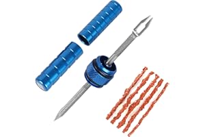 BWSHLF Tubeless Bike Tire Repair Kit for MTB and Road Bicycle Tires, Puncture Kit Include Bacon Strips Embedding Tool Blue