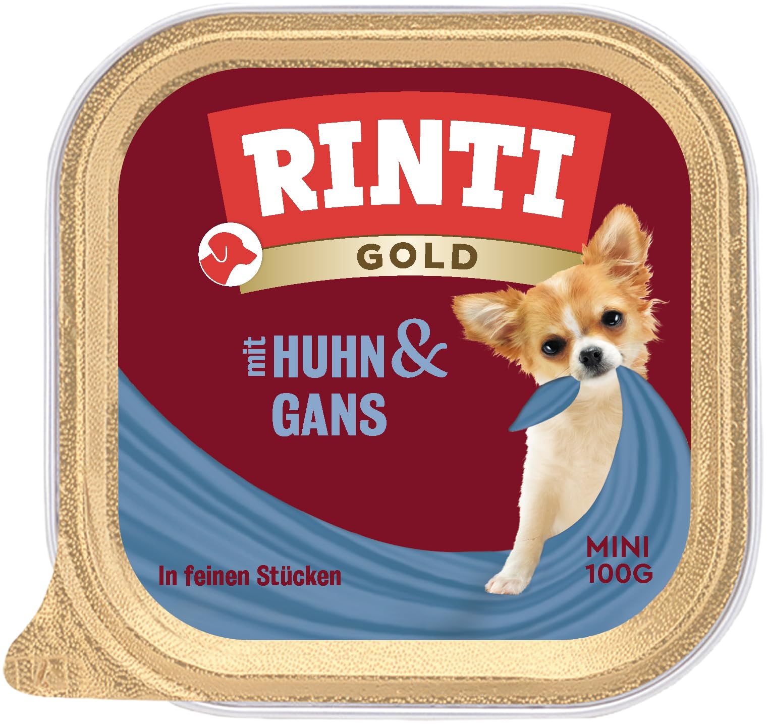 Rinti Gold Mini Chicken & Goose, Pack of 16 (16 x 100 g)
