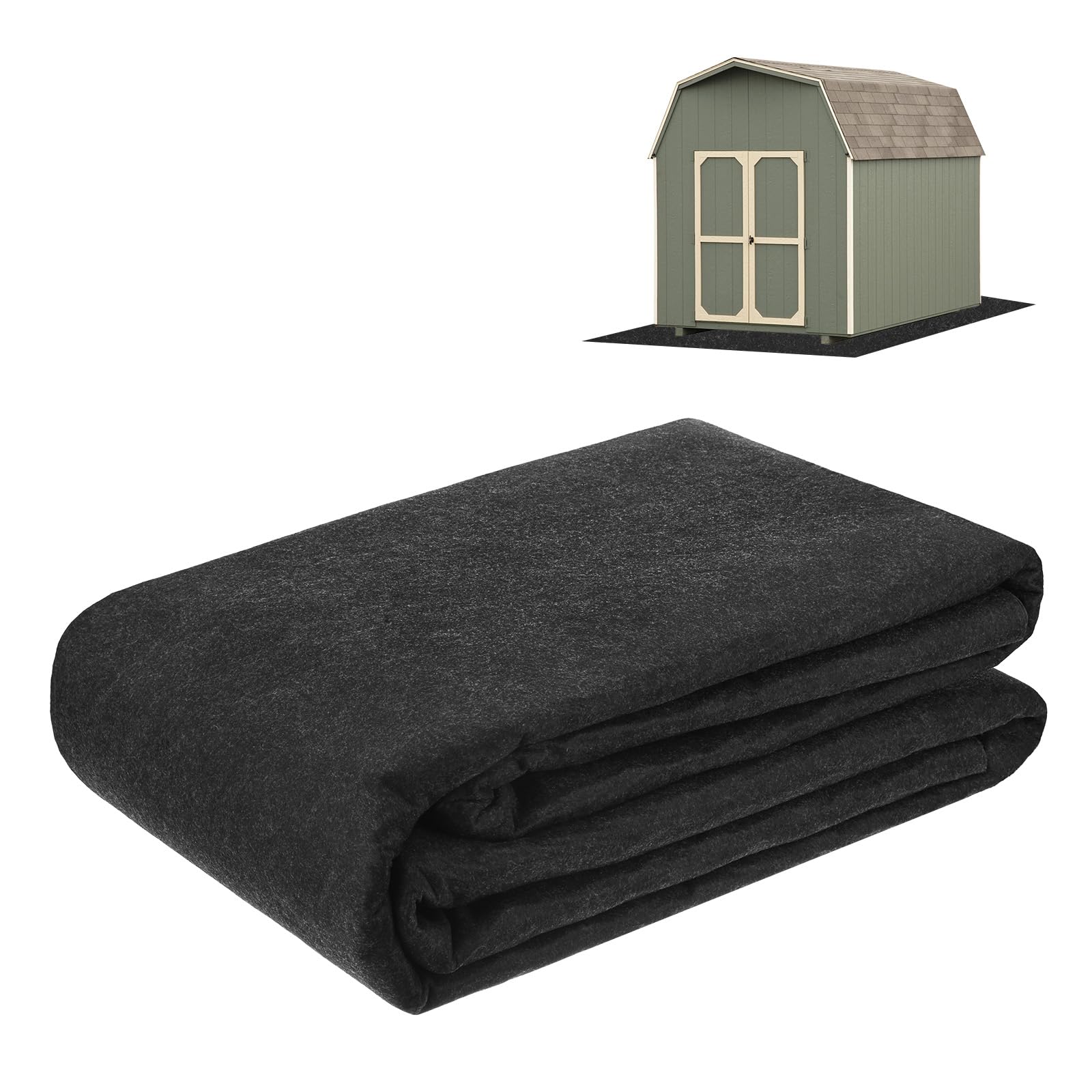 M METERXITY Outdoor Storage Shed Mat, 6x8.2 FT Waterproof Small Shed Flooring Mat for Patio Furniture Floor Protecting from Wear/Liquid/Dust/Oil, Non-Slip Carport Pad [Grey]