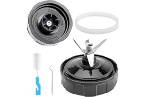 1-Pack 6 Female Fins Extractor Blade Assembly for Ninja, 4in/10cm Blender Blade Replacement Parts for Ninja Auto iQ BL450 BL4