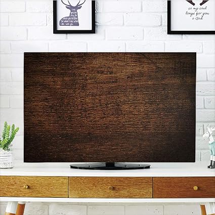 Amazon Com Iprint Lcd Tv Dust Cover Customizable Wooden Decor Old