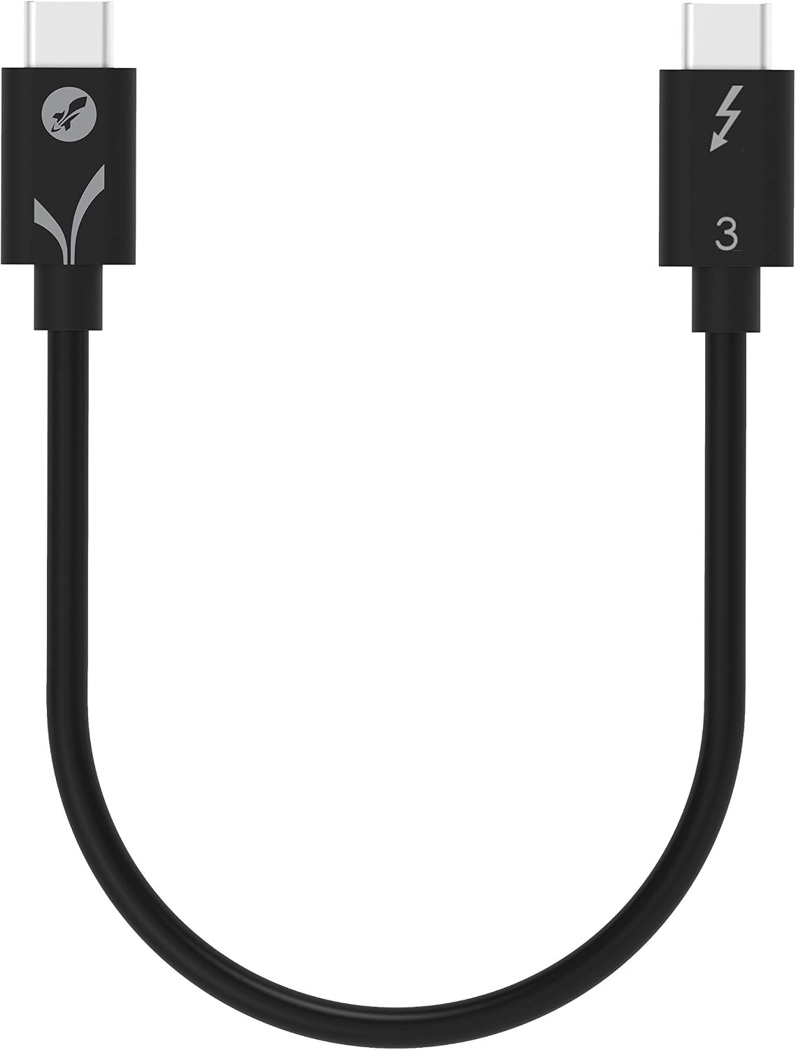 SABRENT USB C Thunderbolt 3 Cable 100W 40Gbps, USB-C TB3 Super Fast Transfer and Charging, Intel Certified, 20cm (CB-T320) - Image 3