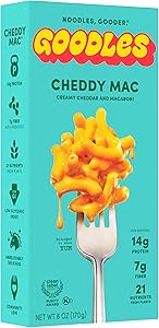 Goodles Cheddy Mac Creamy Cheddar and Macaroni Pasta - Nutrient Packed with Real Cheese, Fiber, Protein, Prebiotics, Plants, 