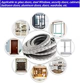wordmouk 10m Self-Adhesive Brush Seal Strip 9x5mm White Window Door Weather view 7