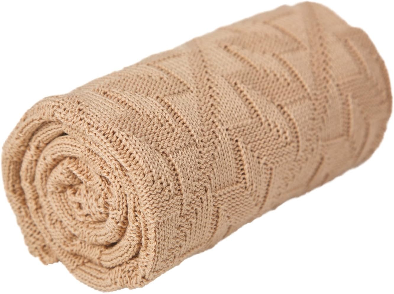 Sonnenstrick Blanket Knitted Made from 100% Organic Cotton/Controlled Organic Cultivation/Made in Germany