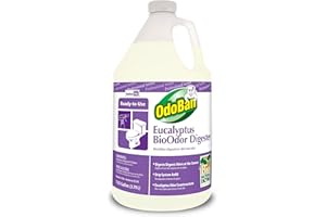 OdoBan Professional Cleaning Ready-to-Use BioOdor Digester Harsh Aroma Counteractant, Made in the USA, Eucalyptus Scent, 1 Gallon