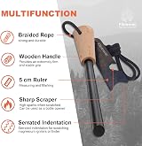 Flintronic Fire Starter Flint Striker Kit with Blow Tube Whistle Scraper view 3
