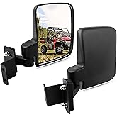 UNIGT Side View Mirrors Compatible with 2013-2023 Polaris Ranger 500 570 900 - Fits Pro-Fit Cab, Lock N Ride, Factory Cage Frame - NOT FOR ROUND ROLL BARS