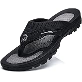 Men's Flip-Flops, Thongs Sandals Durable Comfort Slippers for Beach