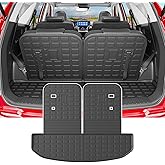 powoq Trunk Mat Compatible with 2021-2026 KIA Sorento/Hybrid/PHEV Cargo Liner with Backrest Mats Replacement for KIA Sorento 2021 2022 2023 2024 2025 2026 Accessories
