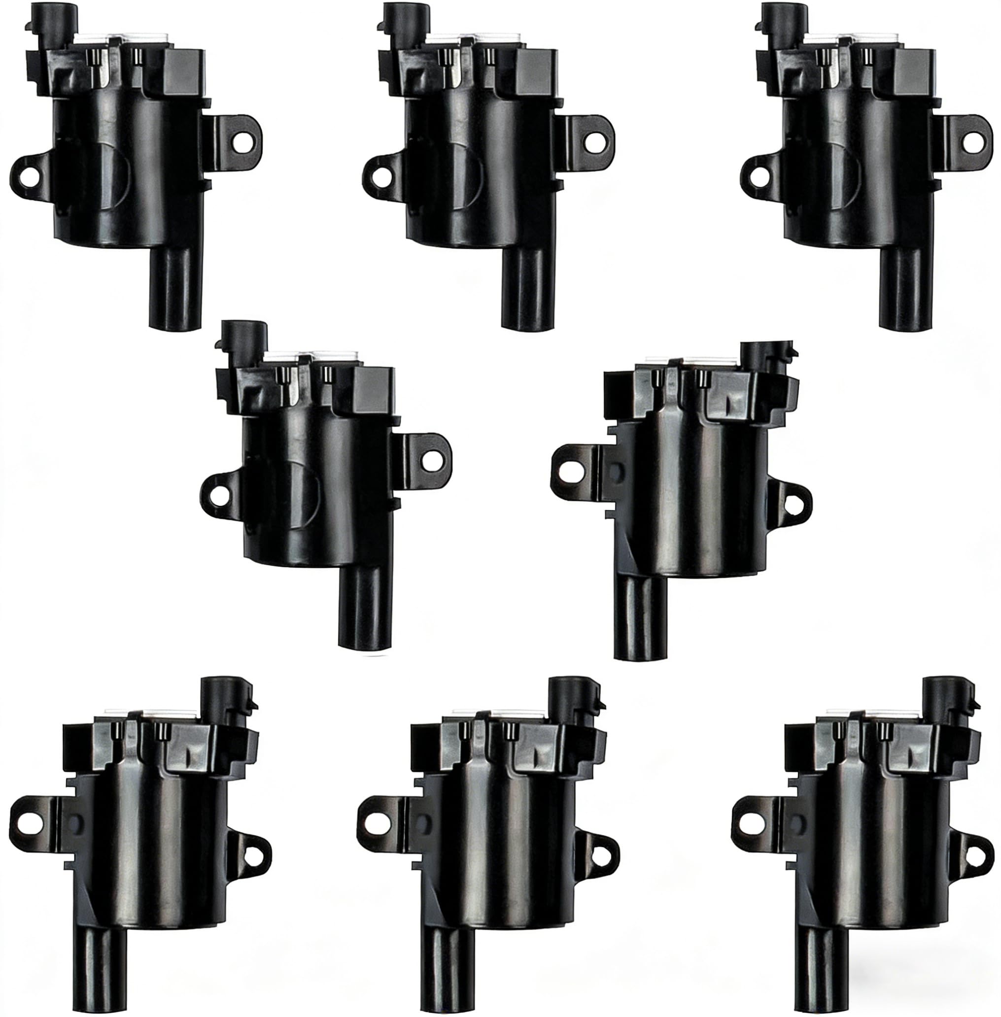 Photo 1 of Set of 8 Round Ignition Coil UF262, Compatible with 99-07 Silverado 1500 2500 00-06 Tahoe Suburban 03-07 Express Savana 99-06 Sierra 00-06 Yukon XL Escalade V8, Replacement for GN10119 IC413 10457730