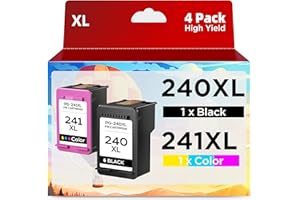 PG-240 XL/CL-241 XL Ink Cartridges Replacement for Canon PG-240XL CL-241XL Ink Cartridges Combo Pack use to TS5120 MG3600 MG3