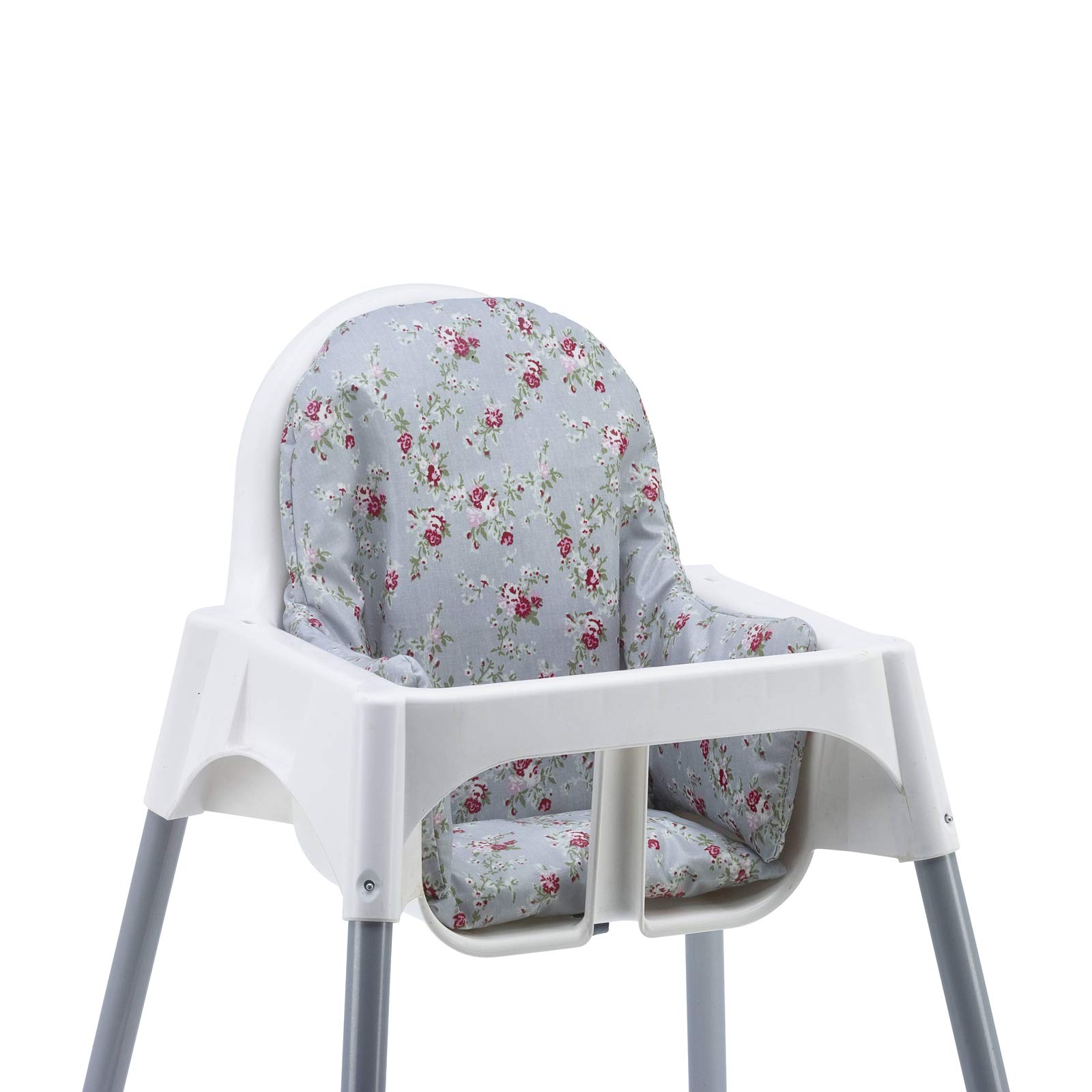 Messy Me High Chair Cushion for IKEA Antilop Highchair. Easy to fit and fully wipe clean. Also fits IKEA BLANES and Bebe Style 2 in 1 highchairs. (Floral)