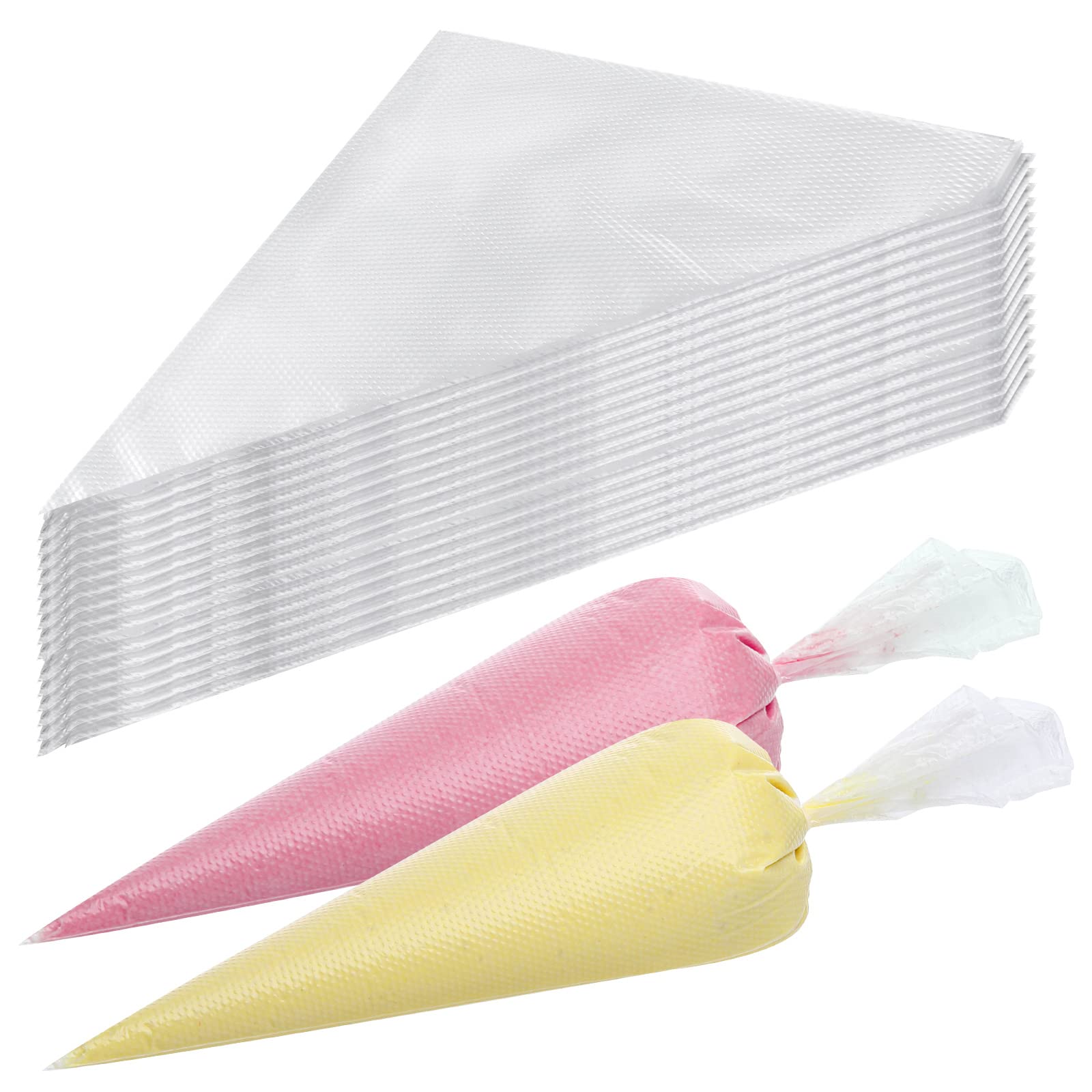 Photo 1 of 400 Pcs Disposable Piping Bags 12inch Anti-Burst Pastry Bags, Tipless Icing Piping Bag for Cake, Cream Frosting and Cookie Decoration Supplies