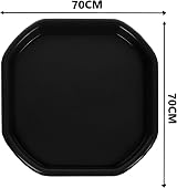 TENLITE 70cm Black Plastic Mixing Tray Mortar Sand Cement Plaster Spot Messy view 7