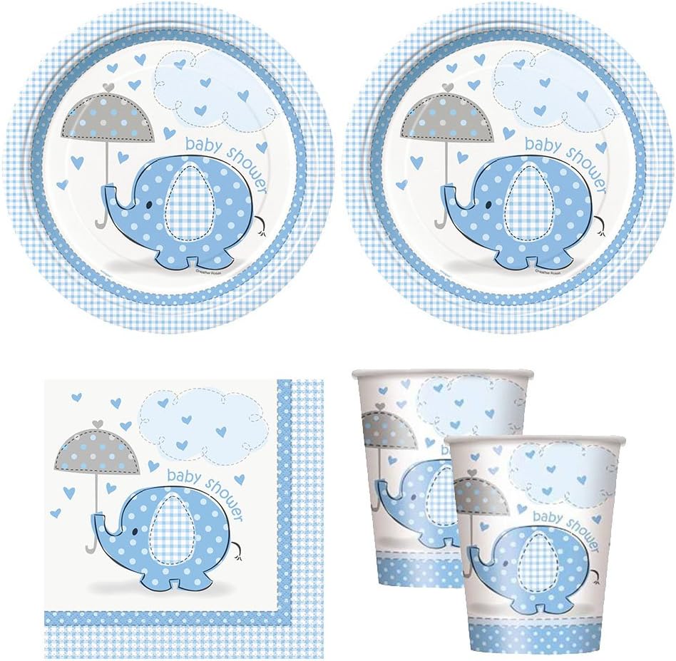 baby boy shower napkins and plates