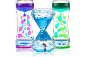 LESONG Sensory Toys Liquid Motion Timer Bubbler 3 Set - Best Fidget Toys for Kids Adults for Stress and Anxiety Relief, Calming Tool for Autism Children, Stocking Stuffers Kids Toddlers