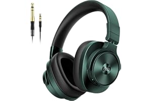 AOC Over Ear Headphones, Wired Studio Headphones with 50mm Driver