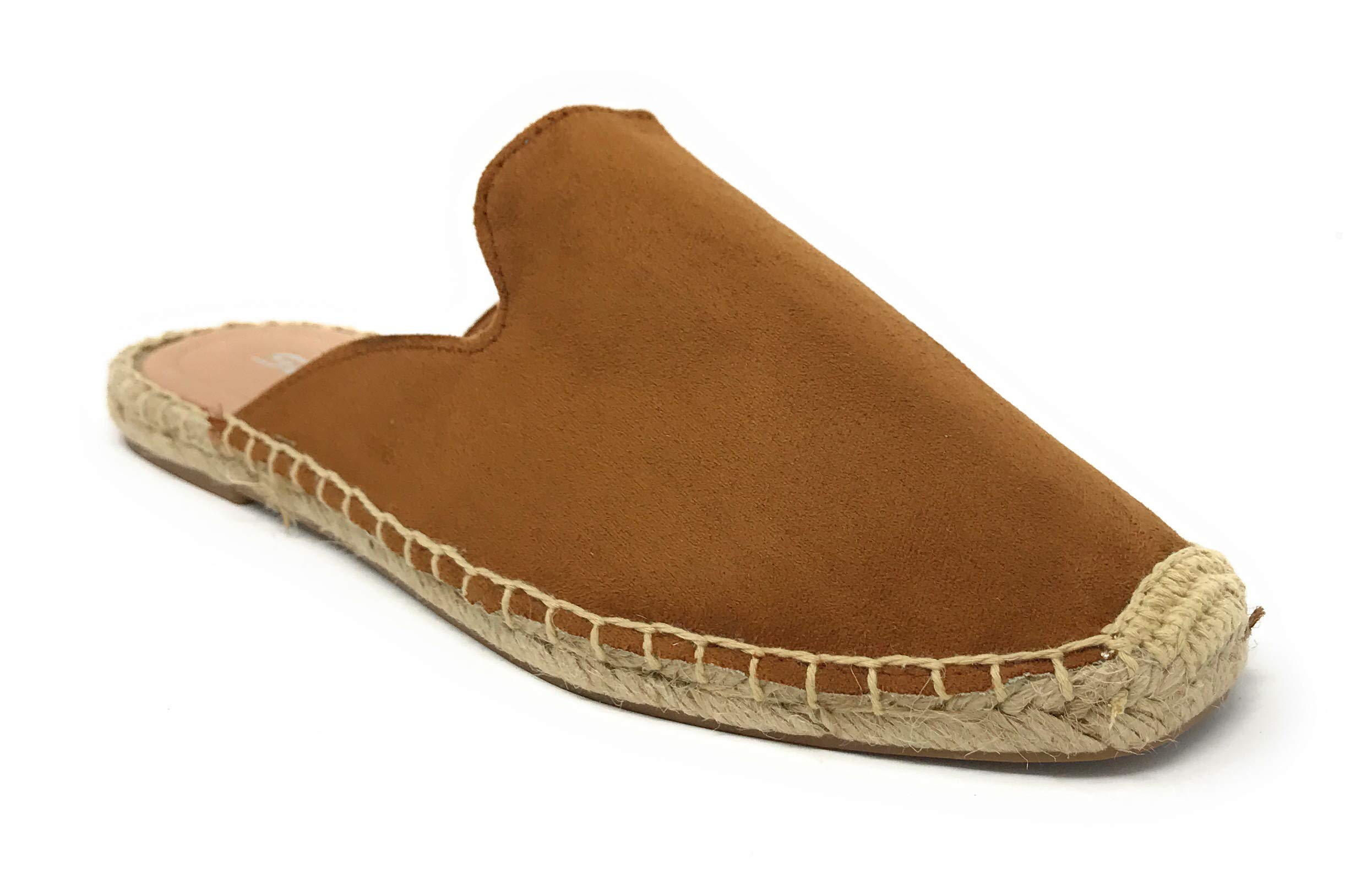 Womens JDMint Jute Casual Espadrilles Trim Rubber Sole Flatform Crochet Slip On Flats