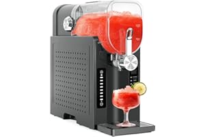 Danrelax Slushie Machine, 88 Oz Slushy for Home, LED Display, Auto-Clean, No Ice Needed, 6 Preset Programs, Frozen Drink Maker for Margaritas, Smoothies, Frappés, Milkshakes & Juices, Quiet Operation