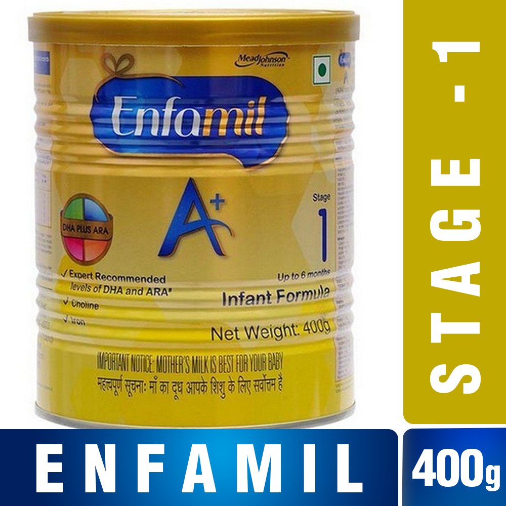 Buy Enfamil A+ Stage 1 Infant Formula (0 to 6 months) 400gm Online at