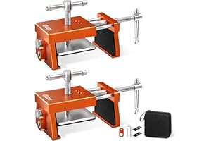 ECY Cabinet Clamps 2 Pack - Cabinet Face Frame Alignment Tool，Anodized Aluminum Alloy, Professional Installation Clamps for Woodworking & DIY Projects​