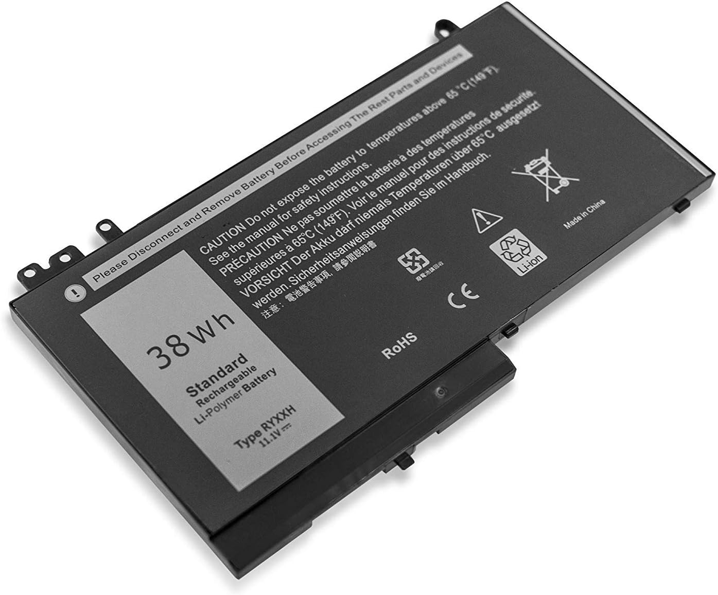 ASKC 38Wh RYXXH Laptop Battery for DELL Latitude E5450 E5550 E5250 E5270 Latitude 11 3150 3160 VVXTW YD8XC R5MD0 5TFCY 9P4D2 VY9ND 451-BBLJ 11.1V 3-Cell - Image 4