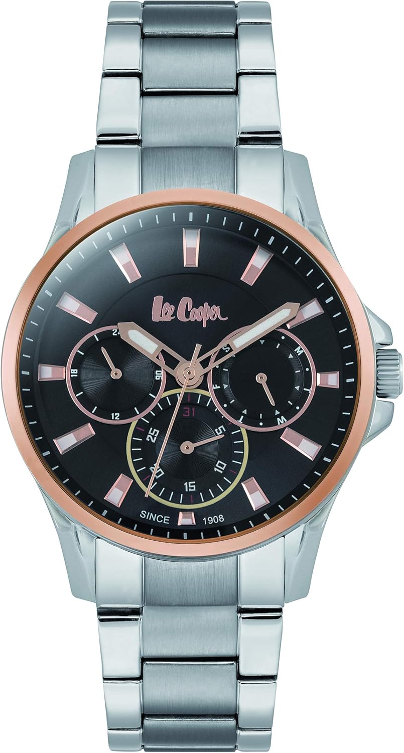 Lee Cooper Men's Analogue Quartz Watch with Metal Strap LC06660,550