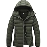 TDYPCI Women's Lightweight Waterproof Puffer Jacket Warm For Cold Winter | Lightweight, Waterproof, Windproof, Thickened Insulated Quilted Design, Detachable Hood