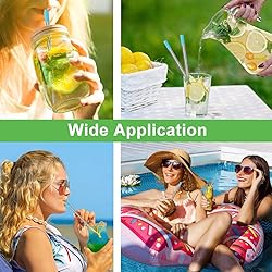 Kynup 4Packs Reusable Straws, Metal Straw with