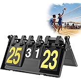 Tobefore Foldable Scoreboard Flip with Large Numbers (1&ndash;31) | Portable Flipper for Volleyball, Ping Pong, Cornhole, Baseball, Double-Sided Score Keeper for Indoor &amp; Outdoor Games