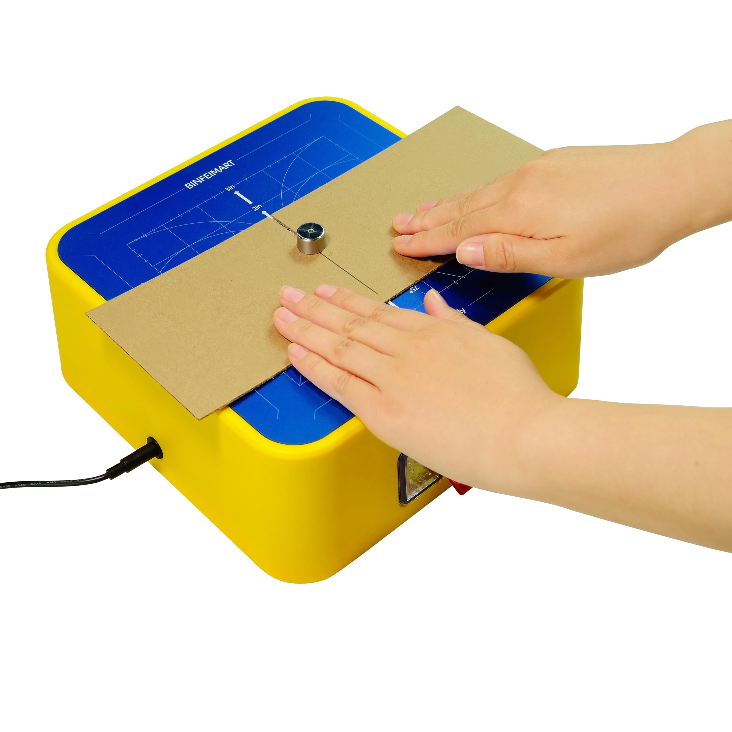 Photo 1 of ***FACTORY SEALED*** BinfeiMart | Kid-Safe Cardboard Cutting Toy for Ages 4+ | STEM Educational Electric Craft Tool with Lighted Scrap Drawer & Durable Aluminum Panel